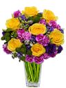 Bouquet giallo e rosa