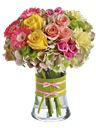 Bouquet compatto colori pastello