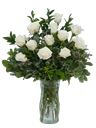 12 rose bianche